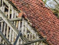Detailed view on parts of lost places buildings Royalty Free Stock Photo