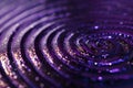 A detailed view of a purple circular object with intricate details Royalty Free Stock Photo