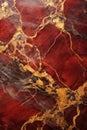 Close Up of Red and Gold Marble