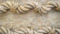 Close Up of Rope on Cloth Royalty Free Stock Photo