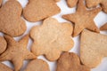 Detailed view of rustic cookies showcasing artisanal baking craftsmanship, Scene capturing smallbatch bakery cookies with textured Royalty Free Stock Photo