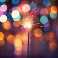 Close Up of Sparkler on Table
