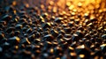 Detailed view of a textured surface made up of various small, colorful triangular and polygonal shapes reflecting light