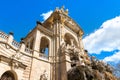 A detailed view of the top of the cascading fountain in The Parc de la Ciutadella Royalty Free Stock Photo