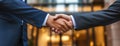 Close-Up of Two People Shaking Hands Royalty Free Stock Photo