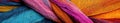 Close Up of Multi Colored Yarn Royalty Free Stock Photo