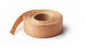 Detailed view of a white background with a roll of masking tape isolated on it. Royalty Free Stock Photo