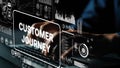 Detailed Visualization of Customer Journey Analysis with Data Representation and User Interaction in Modern Business Royalty Free Stock Photo