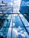 detailed and visually striking close-up image of a futuristic skyscraper reflected , generated by AI Royalty Free Stock Photo