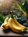 Detailed vivid hyperrealistic bananas captivate cozy atmosphere