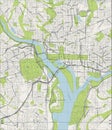 Washington D.C. vector street map