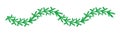 Detailed wide Coniferous christmas garland