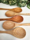 Detailed wooden spoon texture