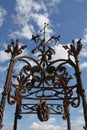 Detailed Wrought iron decorative Wellhead Royalty Free Stock Photo