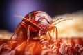 Detailing of the bed bug, macro photography Royalty Free Stock Photo