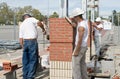 Detailing the Brickwork Royalty Free Stock Photo