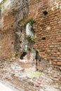 Details of abandoned half-ruined medieval temple india Royalty Free Stock Photo