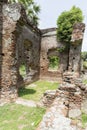 Details of abandoned half-ruined medieval temple india Royalty Free Stock Photo