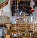 Details of the altar in the Church of the Nativity. Bethlehem Royalty Free Stock Photo