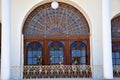 The Persian style decorated window of Amir Nezam House , Tabriz , Iran Royalty Free Stock Photo