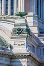 Details of Anantasamakhom Throne Hall,Dusit Palace,Bangkok,Thailand:built from Italian white marbles in Italian Renaissance style Royalty Free Stock Photo