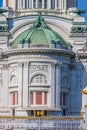 Details of Anantasamakhom Throne Hall,Dusit Palace,Bangkok,Thailand:built from Italian white marbles in Italian Renaissance style Royalty Free Stock Photo