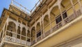 Details of ancient Indian architecture. India. Jaipur. Royalty Free Stock Photo