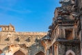 Hindu man resting among the ruins of Hampi, India