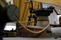 Details of ancient sailing boat anchor Royalty Free Stock Photo