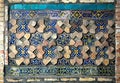 Details of the ancient tilework inside the Great Mosque of Herat in Afghanistan