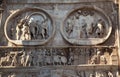 Details Arch of Constantine Rome Italy Royalty Free Stock Photo