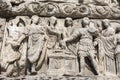 Details of Arch of Galerius in Thessaloniki, Greece depicting ph