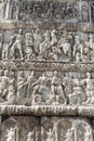 Details of Arch of Galerius in Thessaloniki, Greece depicting ph Royalty Free Stock Photo