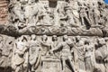 Details of Arch of Galerius in Thessaloniki, Greece depicting ph Royalty Free Stock Photo