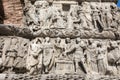 Details of Arch of Galerius in Thessaloniki, Greece depicting ph