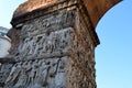 Details of Arch of Galerius in Thessaloniki, Greeece.