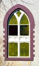 Details on an arched church window