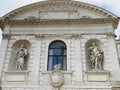 Details of architectural niches of an ancient building in London England