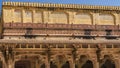 Details of the architecture of the ancient Amber Fort. Royalty Free Stock Photo