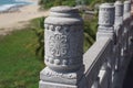 Details of architecture on the fence in China