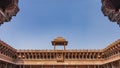 Details of the architecture of the Jahangir Mahal Palace. Royalty Free Stock Photo