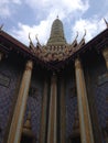 Details of architeture at Wat Phra Kaew in Thailand