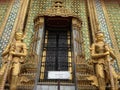 Details of architeture at Wat Phra Kaew in bangkok