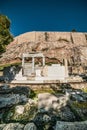 Details around Parthenon Acropolis of Athens Archaeological Place Royalty Free Stock Photo