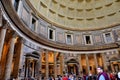 Inside the Pantheon in Rome Royalty Free Stock Photo