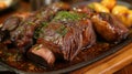 Details with the asado dish. AI generated