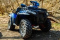 Details of Atv quad bike close up Royalty Free Stock Photo