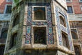 Details of the back facade of the Tiled Kiosk. Is a pavilion set within the outer walls of Topkapi Palace. It was built in 1472.