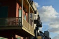 Details of balconies in the French Quarter of New Orleans Louisiana Royalty Free Stock Photo