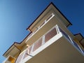 Details of a balconies at a new block Royalty Free Stock Photo